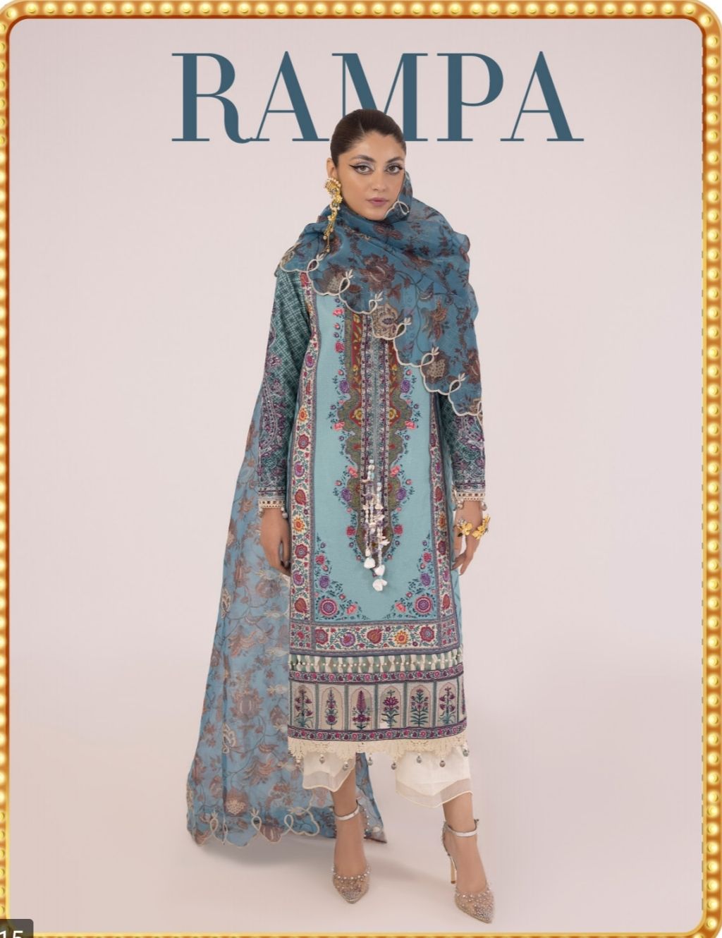 Pakistani Rangeeli unstitch Dress (RAMPA)