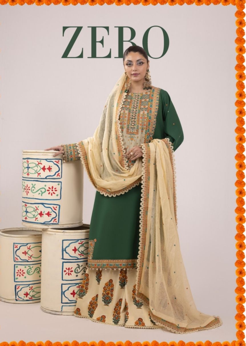 Pakistani Rangeeli unstitch Dress (ZERO)