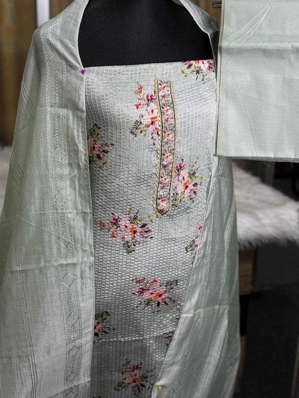 Soft Silk Embroidered