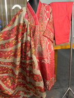 Cotton printed stitch 3 piece (Red)
