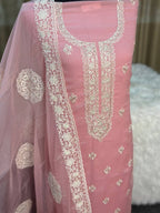 Maslin Embroidered Unstitch 4 Piece