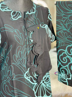 Digital Printed Jorjet Co-ord Set (Minty Black)