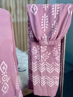 Batik Printed Jorjet Co-ord Set (Peachy Pink)