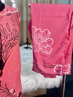 Dubai Cherry Jorjet Co-ord Set (Pink)