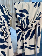 Digital Printed Jorjet Co-ord Set (Flowery B&W)