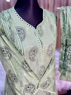 Block Printed Co-Ord Set (Mint)