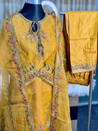 Pakistani Inspired Sadabahar 3 Piece (Mustard)