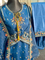 Pakistani Inspired Sadabahar 3 Piece (Midnight Blue