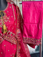 Pakistani Inspired Sadabahar 3 Piece (Red)