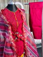 Embroidery Cotton 3 Piece (Red)