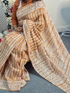 Tie DYE Cotton Batik Saree