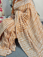 Tie DYE Cotton Batik Saree