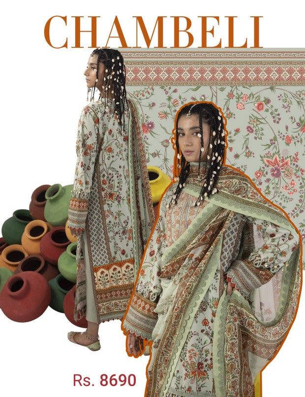 Pakistani Rangeeli unstitch Dress (CHAMBELI)